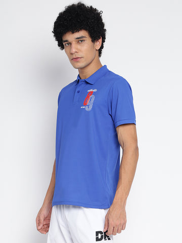 Men Polo American Blue-Orange