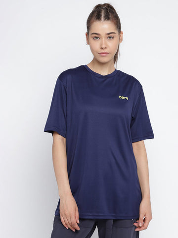 Women Oversize T-Shirt Dark Blue