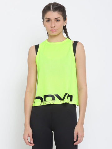 Women Tank Top Neon Green - DRYP Evolut