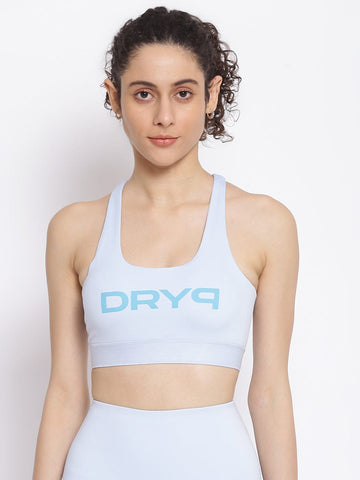 Women Sports Bra Light Blue - DRYP Evolut