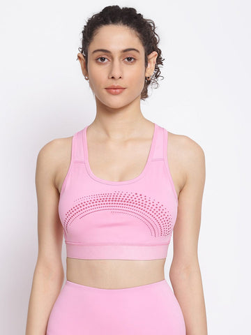 Women Sports Bra Pink - DRYP Evolut