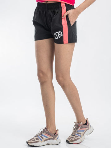 Women Black Regular Fit Shorts - DRYP Evolut