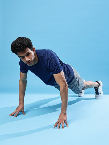 man doing pushups
