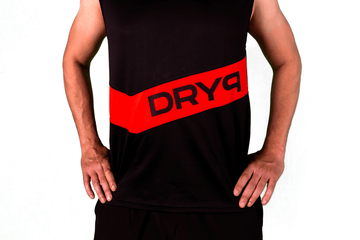 DRYP black athleisure top