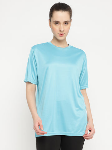 Women Oversize T-Shirt Light Blue