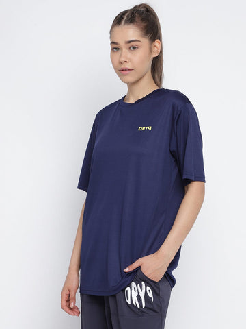 Women Oversize T-Shirt Dark Blue